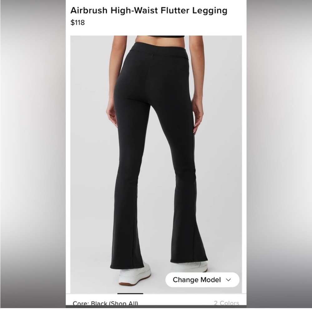 Alo Airbrush Flutter Legging Split Front - Picture 3 of 16